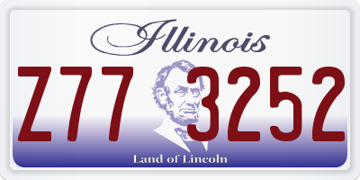 IL license plate Z773252