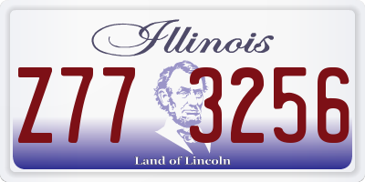IL license plate Z773256