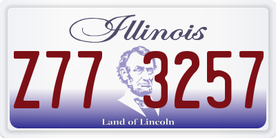 IL license plate Z773257