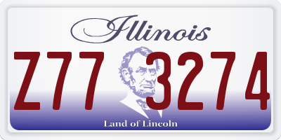 IL license plate Z773274