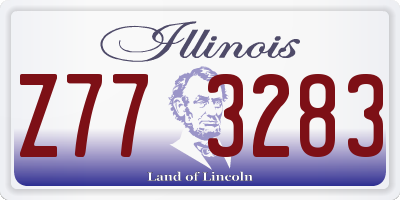 IL license plate Z773283
