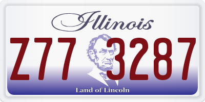 IL license plate Z773287