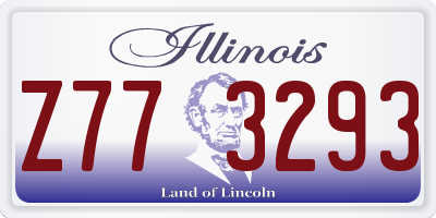 IL license plate Z773293