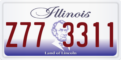 IL license plate Z773311