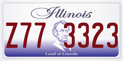 IL license plate Z773323