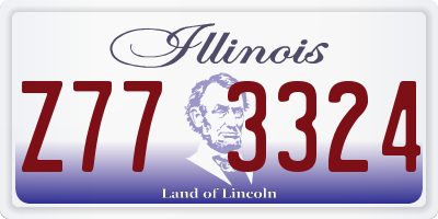 IL license plate Z773324