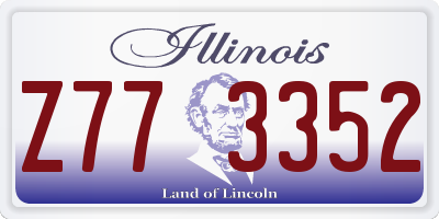 IL license plate Z773352