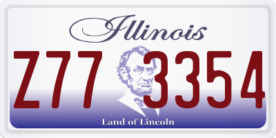 IL license plate Z773354