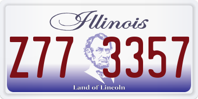 IL license plate Z773357