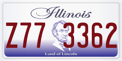 IL license plate Z773362