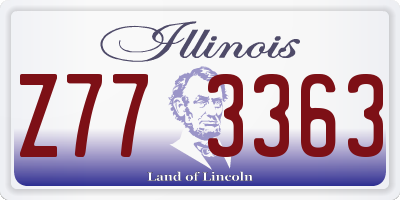 IL license plate Z773363