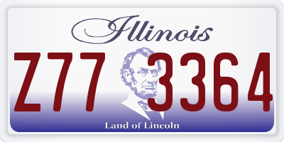 IL license plate Z773364
