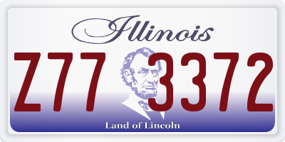 IL license plate Z773372