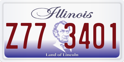 IL license plate Z773401