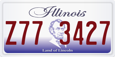 IL license plate Z773427