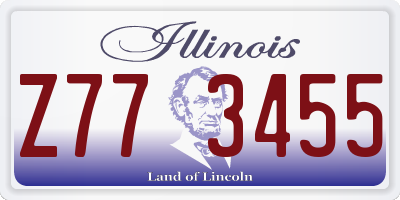 IL license plate Z773455
