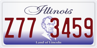IL license plate Z773459