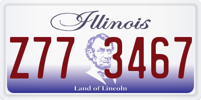 IL license plate Z773467