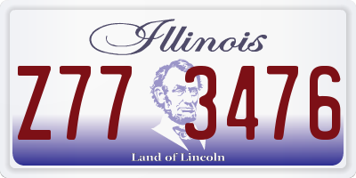 IL license plate Z773476