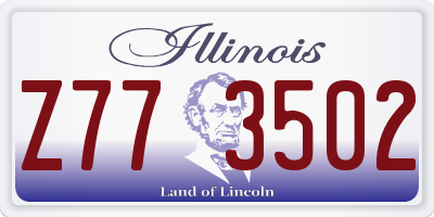 IL license plate Z773502