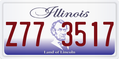 IL license plate Z773517