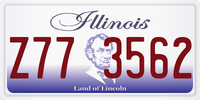 IL license plate Z773562