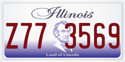 IL license plate Z773569