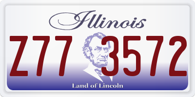 IL license plate Z773572