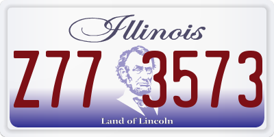IL license plate Z773573