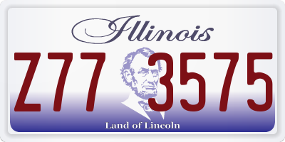 IL license plate Z773575