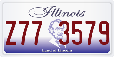 IL license plate Z773579