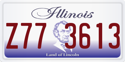 IL license plate Z773613