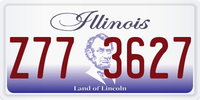 IL license plate Z773627