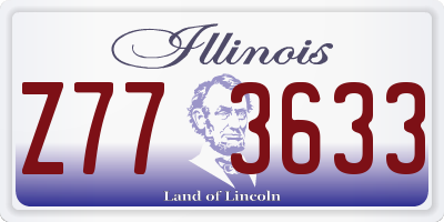 IL license plate Z773633