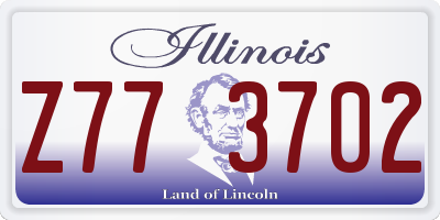 IL license plate Z773702