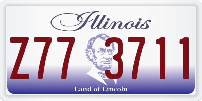 IL license plate Z773711