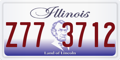 IL license plate Z773712