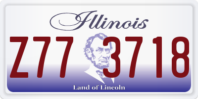 IL license plate Z773718
