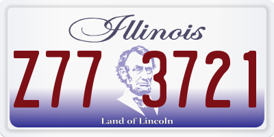 IL license plate Z773721