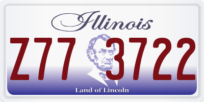 IL license plate Z773722