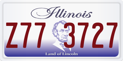 IL license plate Z773727