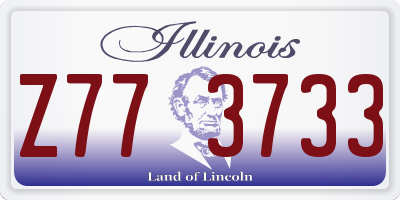 IL license plate Z773733