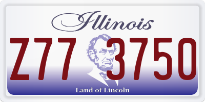 IL license plate Z773750