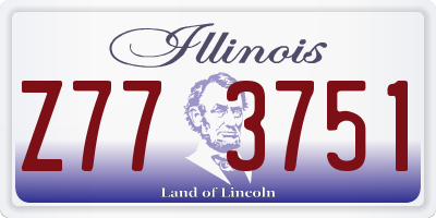 IL license plate Z773751