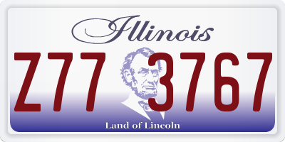 IL license plate Z773767
