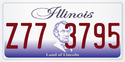 IL license plate Z773795
