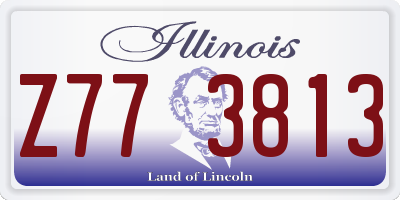 IL license plate Z773813