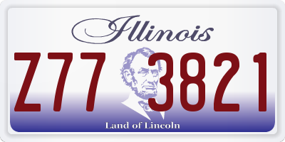 IL license plate Z773821