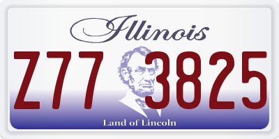IL license plate Z773825