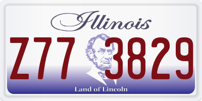 IL license plate Z773829